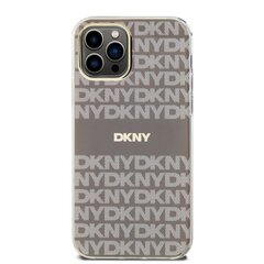 DKNY PC|TPU Repeat Pattern Tonal Stripe Magsafe Case for iPhone 12|12 Pro Beige цена и информация | Чехлы для телефонов | 220.lv