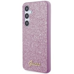 Guess GGUHCS24MHGGSHU S24+ S926 fioletowy|purple hardcase Glitter Script цена и информация | Чехлы для телефонов | 220.lv