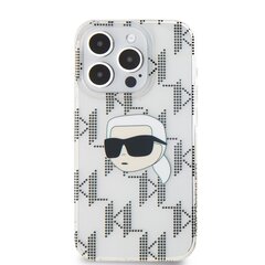 Karl Lagerfeld IML Electroplated Karl Head Case for iPhone 15 Pro Max Transparent цена и информация | Чехлы для телефонов | 220.lv