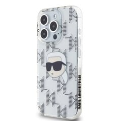 Karl Lagerfeld IML Electroplated Karl Head Case for iPhone 15 Pro Max Transparent цена и информация | Чехлы для телефонов | 220.lv