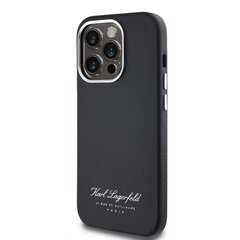 Karl Lagerfeld Grained PU Hotel RSG Case for iPhone 13 Pro Black цена и информация | Чехлы для телефонов | 220.lv