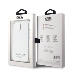 Karl Lagerfeld Grained PU Hotel RSG Case for iPhone 15 Grey цена и информация | Чехлы для телефонов | 220.lv