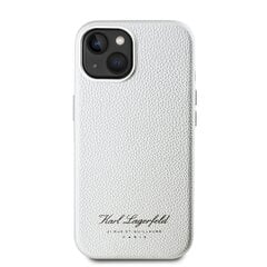 Karl Lagerfeld Grained PU Hotel RSG Case for iPhone 15 Grey цена и информация | Чехлы для телефонов | 220.lv