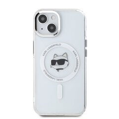 Karl Lagerfeld IML Choupette Head Metal Frame MagSafe Case for iPhone 15 Transparent цена и информация | Чехлы для телефонов | 220.lv