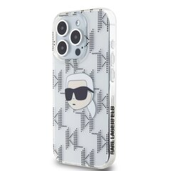 Karl Lagerfeld IML Electroplated Karl Head Case for iPhone 15 Pro Transparent цена и информация | Чехлы для телефонов | 220.lv