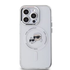 Karl Lagerfeld IML K&CH Heads Metal Frame MagSafe Case for iPhone 13 Pro Transparent цена и информация | Чехлы для телефонов | 220.lv