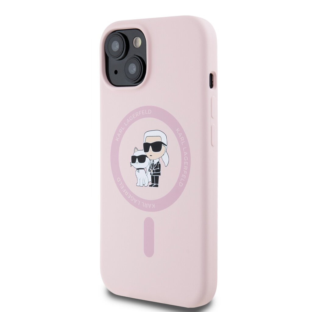 Karl Lagerfeld Liquid Silicone Karl and Choupette Mag Case cena un informācija | Telefonu vāciņi, maciņi | 220.lv