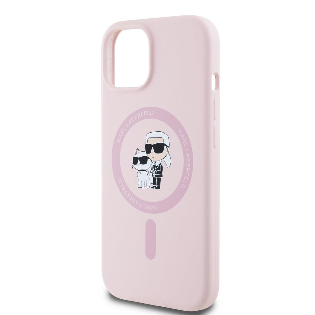 Karl Lagerfeld Liquid Silicone Karl and Choupette Mag Case cena un informācija | Telefonu vāciņi, maciņi | 220.lv