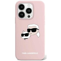 Karl Lagerfeld KLHMP15LSKCHPPLP iPhone 15 Pro 6.1" różowy|pink hardcase Silicone Karl & Choupette MagSafe цена и информация | Чехлы для телефонов | 220.lv