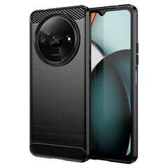 „Mofi“ Carbon твердый силиконовый чехол (TPU) - черный (Redmi A3 / Poco C61) цена и информация | Чехлы для телефонов | 220.lv