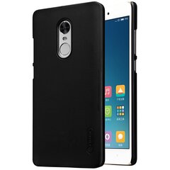 „Nillkin“ Frosted Shield чехол - чёрный + защитная пленка для экрана (Redmi Note 4X) цена и информация | Чехлы для телефонов | 220.lv