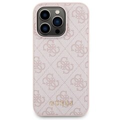 Zestaw Guess GUBPM5P15L4GEMGP iPhone 15 Pro 6.1" hardcase + Powerbank 5000mAh MagSafe różowy|pink 4G Metal Logo цена и информация | Чехлы для телефонов | 220.lv