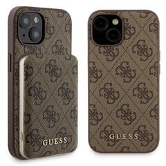 Zestaw Guess GUBPM5P15S4GEMGW iPhone 15 6.1" hardcase + Powerbank 5000mAh MagSafe brązowy|brown 4G Metal Logo цена и информация | Чехлы для телефонов | 220.lv