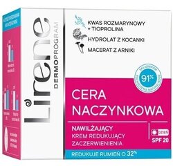 Mitrinošs sejas krēms jūtīgai ādai SPF20 Lirene, 50 ml cena un informācija | Sejas krēmi | 220.lv