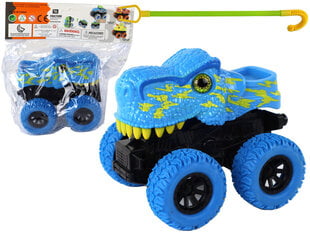 Rotaļu auto Tyrannosaurus Lean Toys, zils, 12x11x11,5 cm cena un informācija | Rotaļlietas zēniem | 220.lv