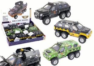 Rotaļlietu militārais auto ar lielgabalu iekšpusē Lean Toys, 18x7x9,5 cm, 1 gab. cena un informācija | Rotaļlietas zēniem | 220.lv