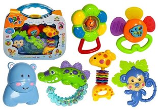 Zobu un grabulīšu komplekts maciņā Baby Toys, 7 d. cena un informācija | Rotaļlietas zīdaiņiem | 220.lv