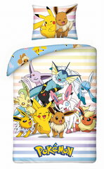 Kokvilnas gultasveļa 160x200 Pokemon Original Pikachu cena un informācija | Bērnu gultas veļa | 220.lv