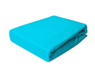 Džinsa loksne ar elastīgu lenti 160x200 Turquoise Prestige Collection 160 g/m2 cena un informācija | Palagi | 220.lv