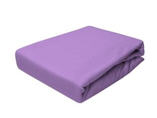 Džinsa loksne ar elastīgu lenti 180x200 Light Violet Prestige Collection 160 g/m2 cena un informācija | Palagi | 220.lv