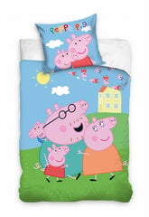 Bērnu gultasveļa 100x135 Peppa Pig pasaka cena un informācija | Palagi | 220.lv