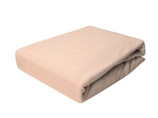 Džinsa loksne ar gumiju 120x200 Beige Prestige Collection 160 g/m2 cena un informācija | Palagi | 220.lv