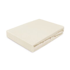 Džinsa loksne ar gumiju 120x200 Cream Prestige Collection 160 g/m2 cena un informācija | Palagi | 220.lv