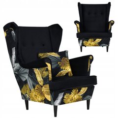 Ari Print Duo Skandināvu ausu krēsls Famil Furniture melns monstera HOT цена и информация | Кресла в гостиную | 220.lv