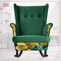 Ari Print Duo Skandināvu šūpuļkrēsls Family Furniture monstera cena un informācija | Atpūtas krēsli | 220.lv