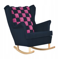 Carol Duo Ģimenes mēbeles magenta rozā tumši zils šūpuļkrēsls цена и информация | Кресла в гостиную | 220.lv