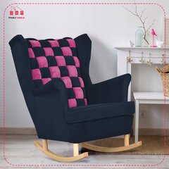 Carol Duo Ģimenes mēbeles sarkani rozā pulverveida rozā šūpuļkrēsls uz slīdkalniņa цена и информация | Кресла в гостиную | 220.lv