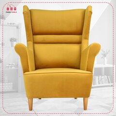 Zoja krēsls Scandinavian Family Furniture zelta sinepju dzeltens PRO цена и информация | Кресла в гостиную | 220.lv