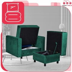 Guļamkrēsls Family Furniture Alijca, zaļš цена и информация | Кресла в гостиную | 220.lv