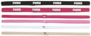 Puma Galvas Saites At Sportbands (6pcs) White Black Cream Pink 053452 27 053452 27 cena un informācija | Sporta apģērbs sievietēm | 220.lv