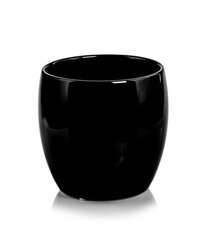 Keramikas korpuss melns modes bumba 17x16cm cena un informācija | Puķu podi | 220.lv