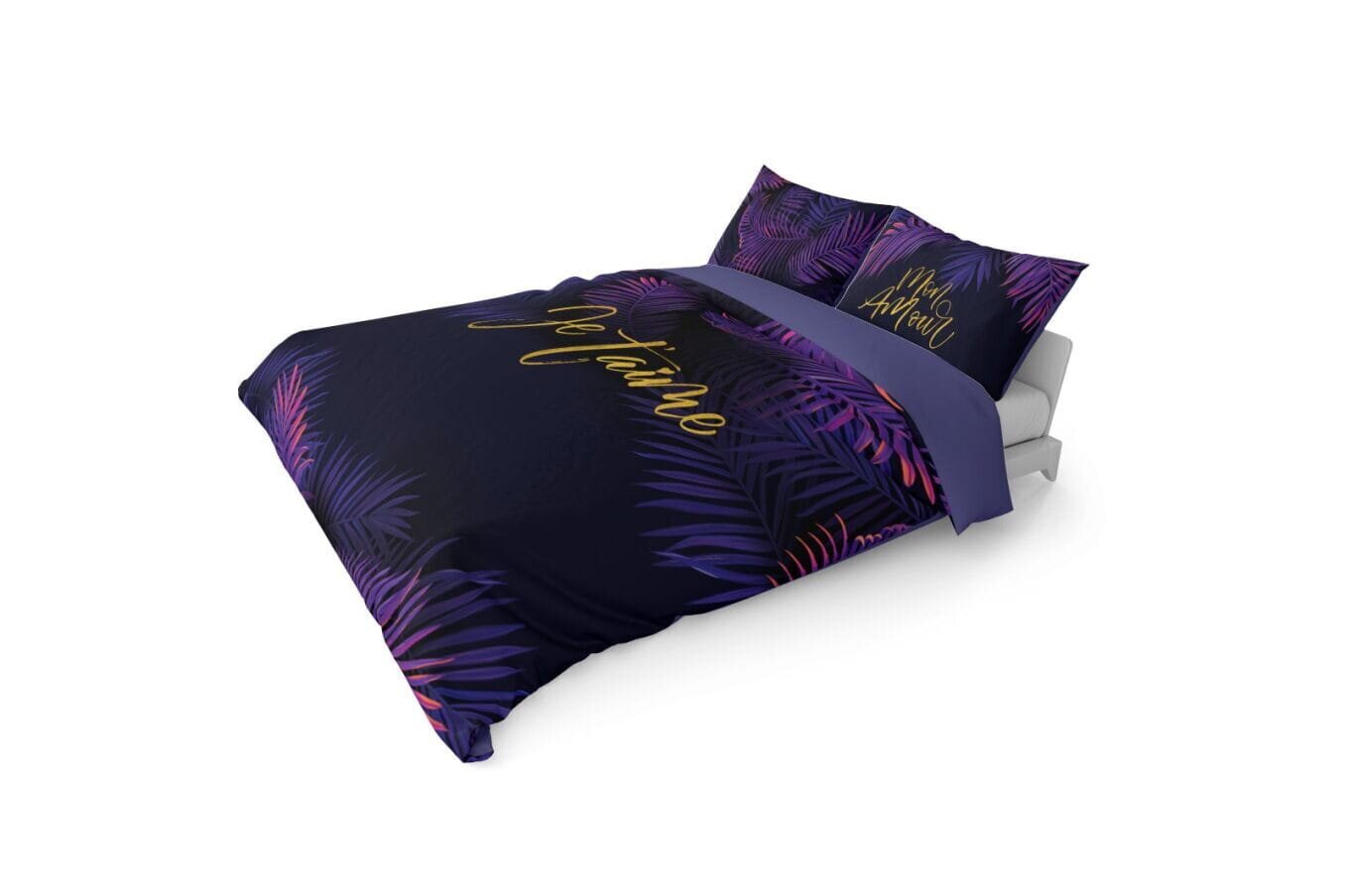 Holandiešu gultasveļa 160x200 Amore Purple Leaf Holland Purple cena un informācija | Gultas veļas komplekti | 220.lv