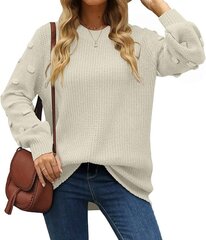 Džemperis sievietēm Xierduo, krēmkrāsas cena un informācija | Sieviešu džemperi | 220.lv
