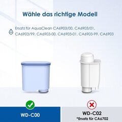 Waterdrop Philips AquaClean CA6903, 3 шт. цена и информация | Фильтры для воды | 220.lv