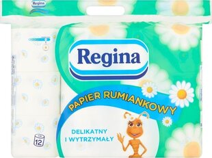 Tualetes papīrs Regina, 12 gab. цена и информация | Туалетная бумага, бумажные полотенца | 220.lv