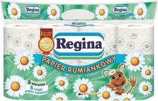 Tualetes papīrs Regina, 8 gab. cena un informācija | Tualetes papīrs, papīra dvieļi | 220.lv