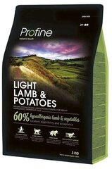 Profine Dog Light Lamb & Potatoes сухой корм для собак, 3 кг цена и информация | Сухой корм для собак | 220.lv