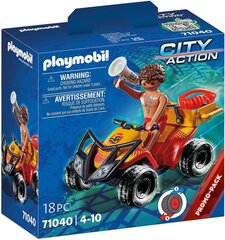 71040 PLAYMOBIL®City Action Beach Lifeguard Quad, 18 daļas cena un informācija | Konstruktori | 220.lv