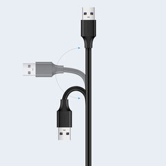 Baseus USB 2.0, 0.5 m cena un informācija | Kabeļi un vadi | 220.lv