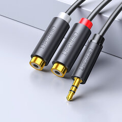 Ugreen 3,5 mm/2xRCA, 0.25 m цена и информация | Кабели и провода | 220.lv