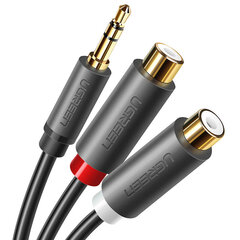 Ugreen 3,5 mm/2xRCA, 0.25 m цена и информация | Кабели и провода | 220.lv