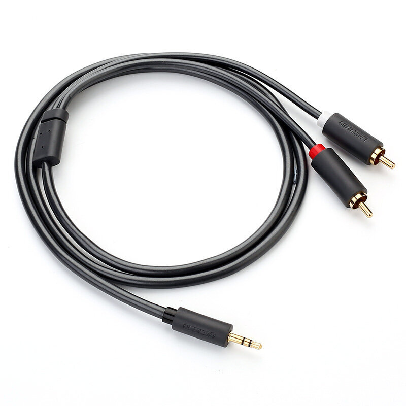 Ugreen 3,5 mm/2xRCA, 1.5 m цена и информация | Kabeļi un vadi | 220.lv