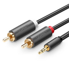 Ugreen 3,5 mm/2xRCA, 1.5 m цена и информация | Кабели и провода | 220.lv