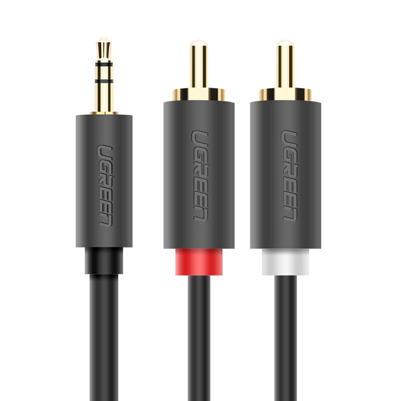 Ugreen 3,5 mm/2xRCA, 1.5 m цена и информация | Kabeļi un vadi | 220.lv