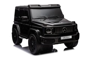 Divvietīgs elektriskais džips Mercedes G63 XXL 4x4, melns cena un informācija | Bērnu elektroauto | 220.lv