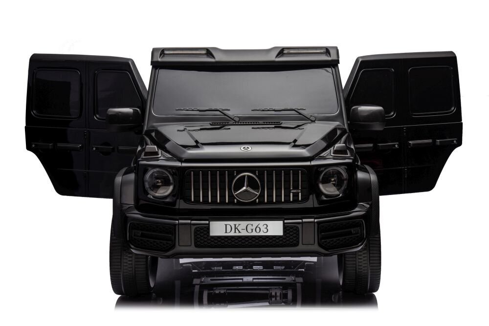 Divvietīgs elektriskais džips Mercedes G63 XXL 4x4, melns цена и информация | Bērnu elektroauto | 220.lv